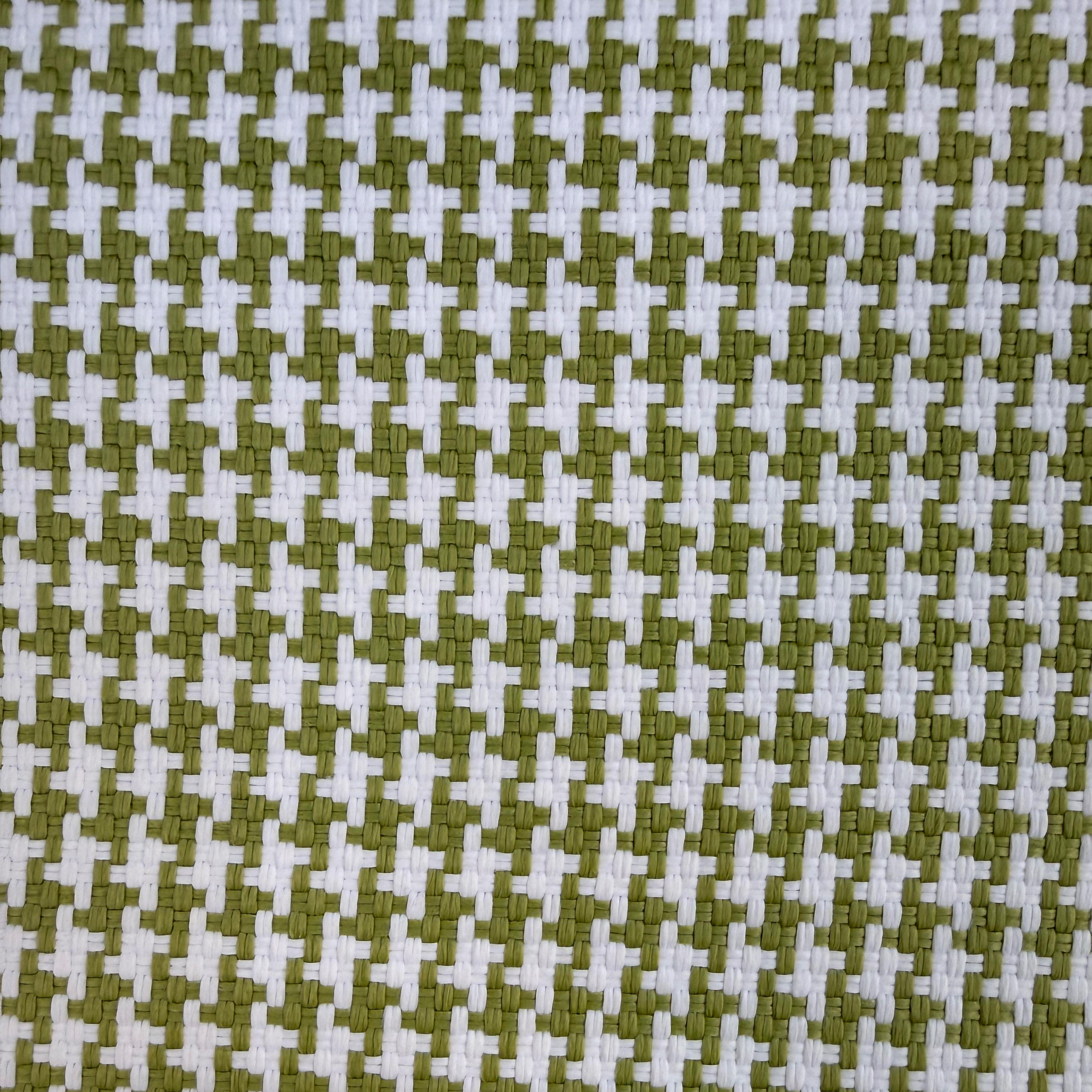 Green and White Houndstooth