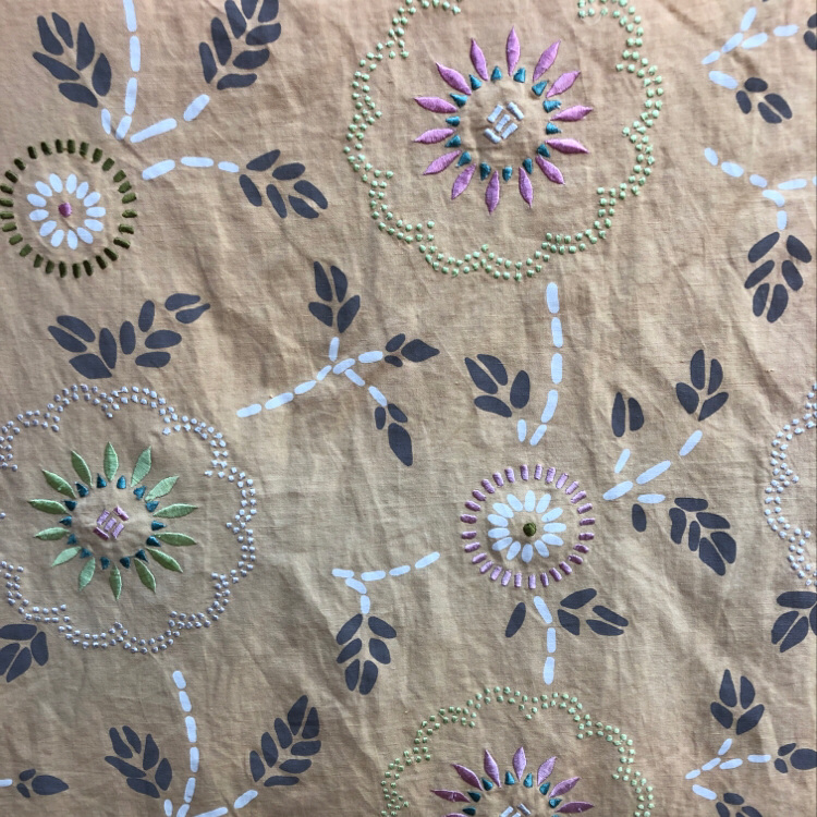 Travers Fabrics Printed Embroidery