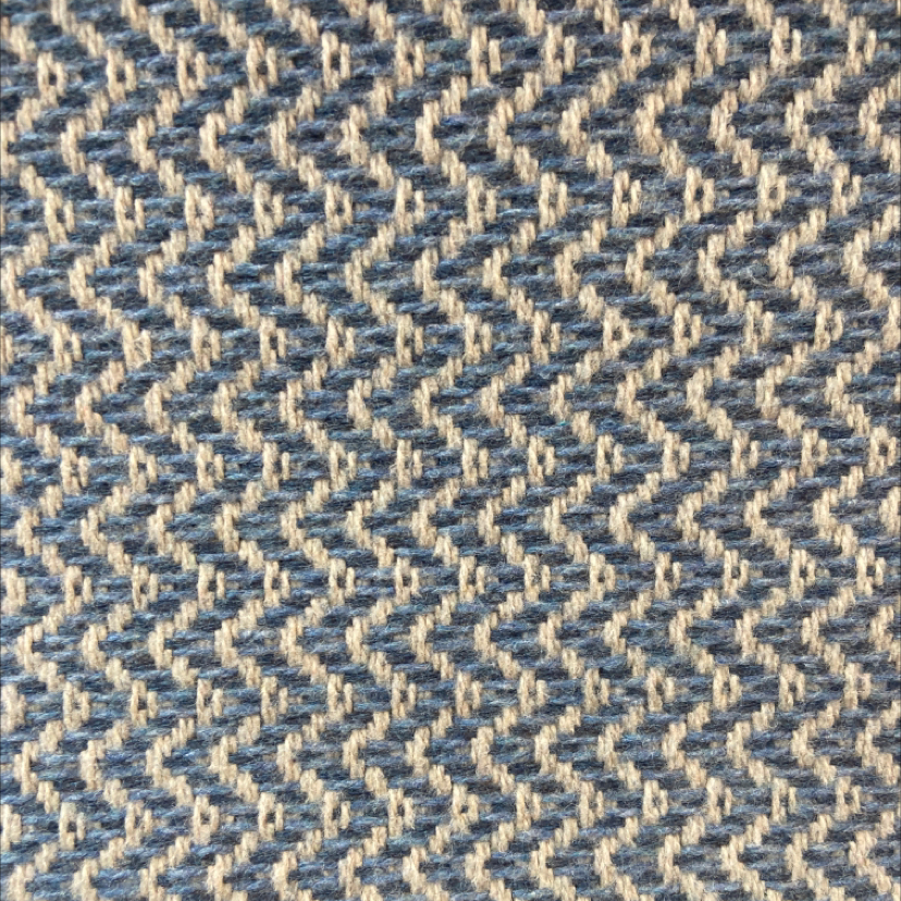 Sunbrella Big Chevron Denim