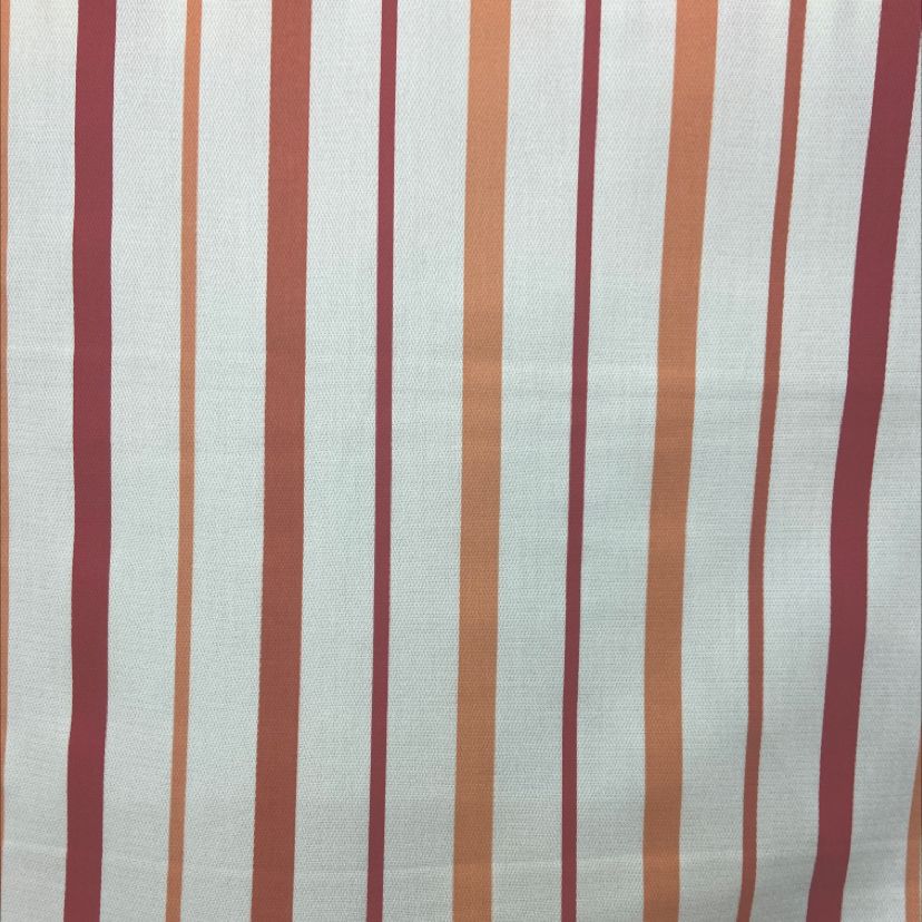 Stripes Orange Outdoor 100% Solution Dyed Acrylic