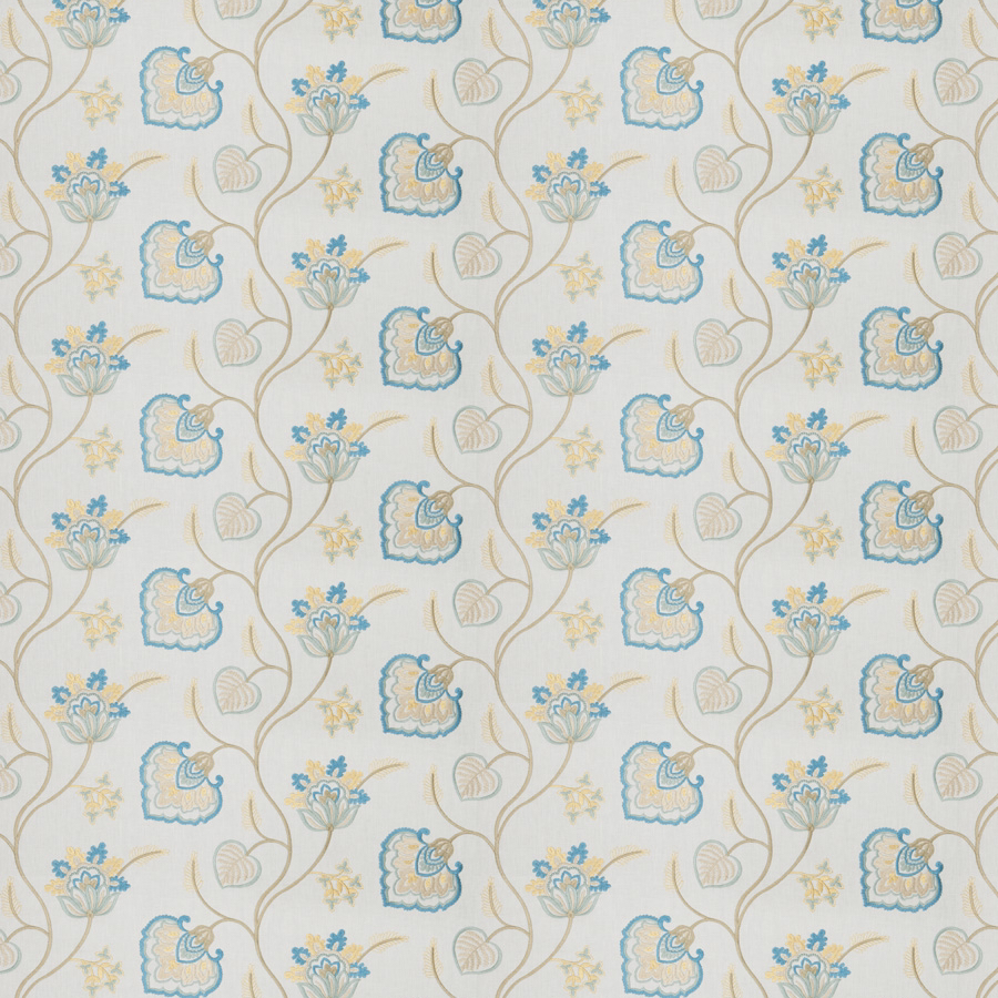 Fabricut Tilt Floral Aqua