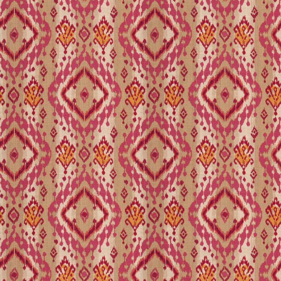 Fabricut Ikat Paisley Mulberry