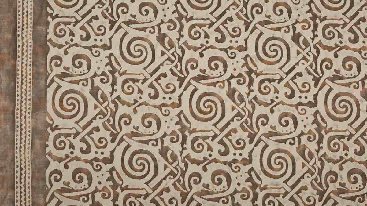 Fortuny Maori Tang Brown, Tan, Black & Pale Beige 