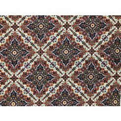 5 3/4 Yards Abstract Medallion Print Fabric