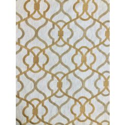 10 Yards Diamond Geometric Woven Embroidered Fabric