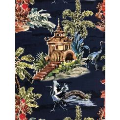 1 3/4 Yards Abstract Nature Print Fabric