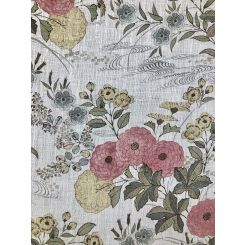3 Yards Floral Nature Woven Print Fabric