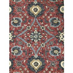 6 3/4 Yards Medallion Textured Woven Print Fabric