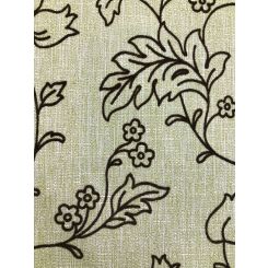 9 3/4 Yards Textured Floral Woven Embroidered Fabric