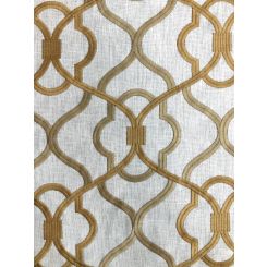 9 1/4 Yards Diamond Geometric Embroidered Fabric