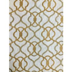 3 1/4 Yards Geometric Textured Embroidered Fabric