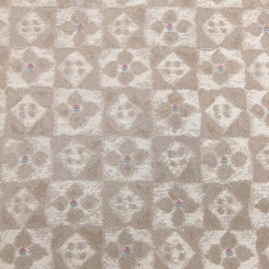 12 Yards Floral Plaid/Check Vinyl Fabric