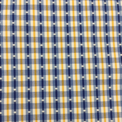7 1/4 Yards Geometric Plaid/Check Embroidered Woven Fabric