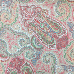 5 3/4 Yards Damask Paisley Print Fabric
