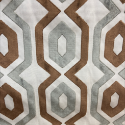 Belgian Geometric Pattern Cut Velvet (H)