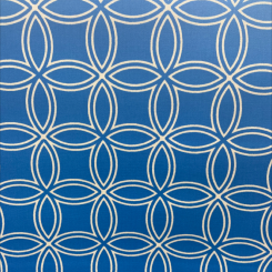 CIRCLES Blue OUTDOOR 100% SOLUTION DYED ACRYLIC 