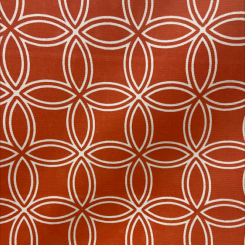 CIRCLES Orange OUTDOOR 100% SOLUTION DYED ACRYLIC (H)