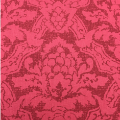 7 Yards Damask Floral Print Woven Fabric
