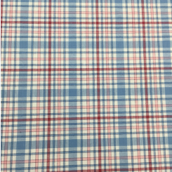 9 Yards Plaid/Check Basket Weave Woven Fabric