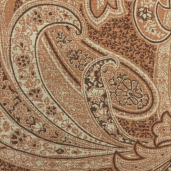 9 3/4 Yards Paisley Traditional Basket Weave Print Fabric