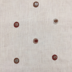6 1/2 Yards Polka Dots Embroidered Fabric