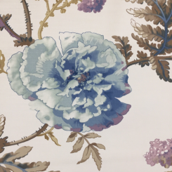 10 Yards Floral Print Velvet Fabric