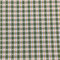 3 1/4 Yards Plaid/Check Polka Dots Woven Fabric