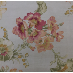 6 3/4 Yards Floral Print Velvet Fabric