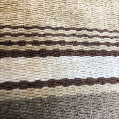 2 3/4 Yards Stripe Chenille 100% Polyester Fabric