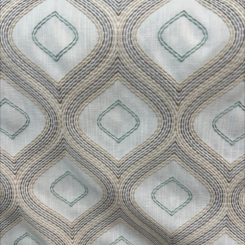Geometric Embroidered Fabric 