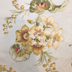 10 Yards Floral Textured Velvet Fabric