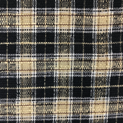 5 Yards Plaid/Check Textured Woven Fabric