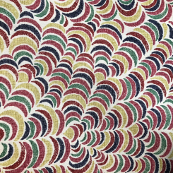 10 Yards Abstract Polka Dots 100% Linen 100% Polyester Fabric