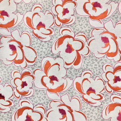 10 Yards Abstract Floral Woven Fabric