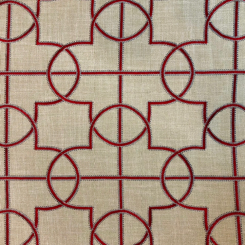 7 1/2 Yards Geometric Textured Embroidered Woven Fabric