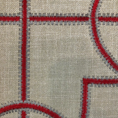 7 1/2 Yards Geometric Textured Embroidered Woven Fabric