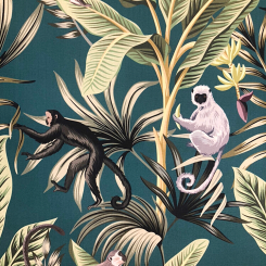 3 3/4 Yards Animal Nature Print Woven Fabric