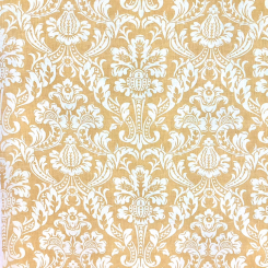 2 1/4 Yards Damask Floral Print Woven Fabric
