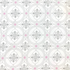 4 1/4 Yards Damask Medallion Print Woven Fabric