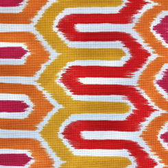 3 1/4 Yards Chevron Geometric Print Woven Fabric