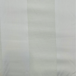 White Cotton Sateen Stripe