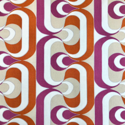 2 Yards Geometric Print Woven Fabric