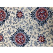 6 3/4 Yards Medallion Nature  Woven Embroidered  Fabric