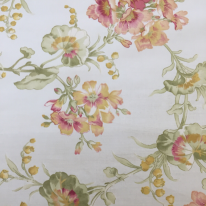 6 1/2 Yards Floral Traditional  Velvet Woven  Fabric