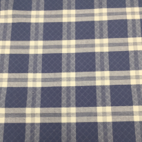 9 Yards Geometric Plaid/Check Matelasse Print Fabric