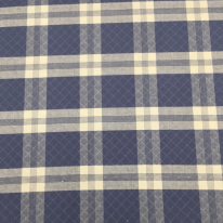 9 Yards Diamond Plaid/Check  Matelasse Woven  Fabric