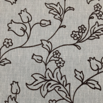 10 Yards Floral  Embroidered Woven  Fabric