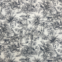 Jardin Embroidery Ebony