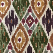 10 Yards Abstract Diamond 100% Linen Fabric