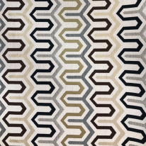 6 1/2 Yards Geometric Stripe  Woven  Fabric